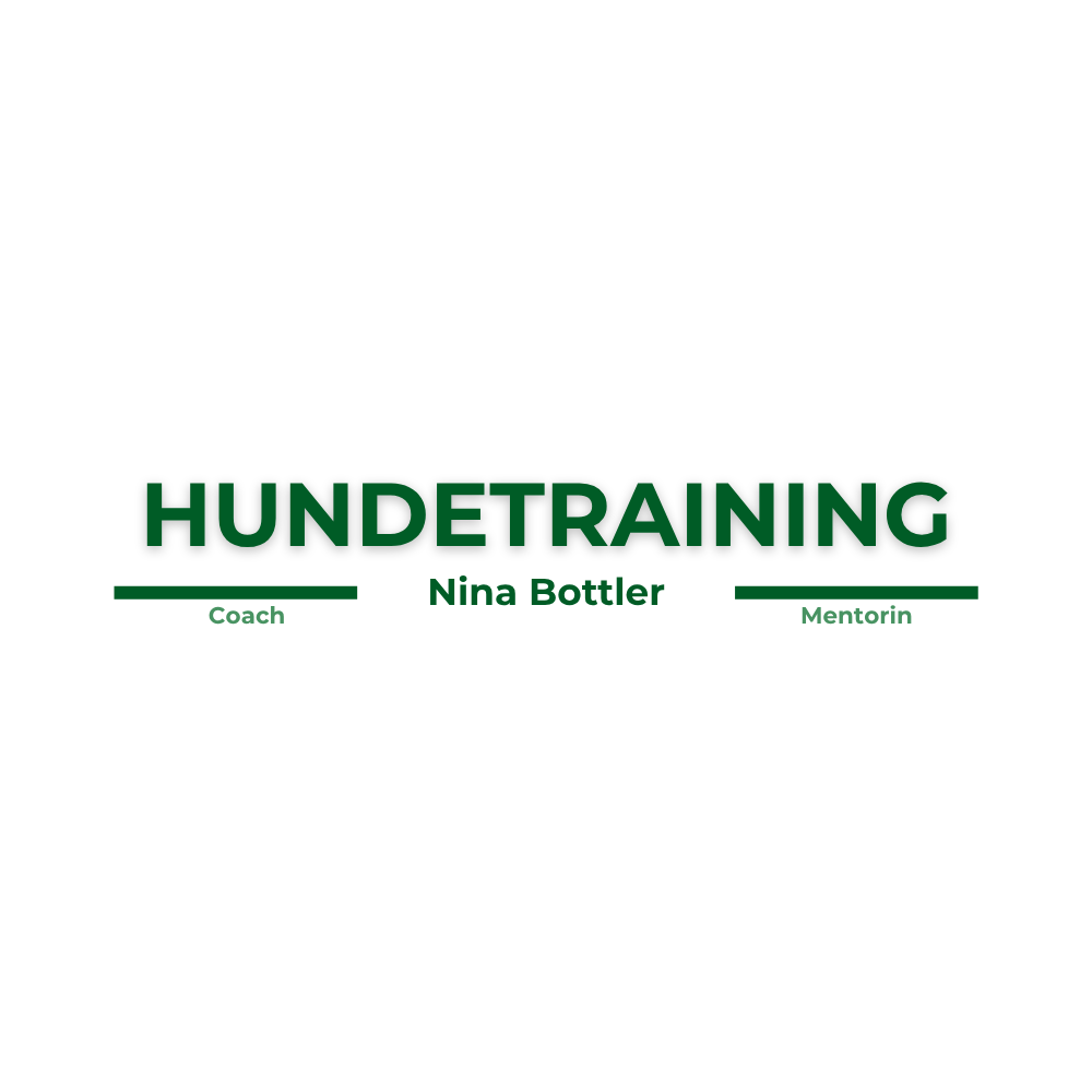 Logo-Design Hundetraining Nina Bottler – Coach und Mentorin, minimalistisch, dunkelgrün