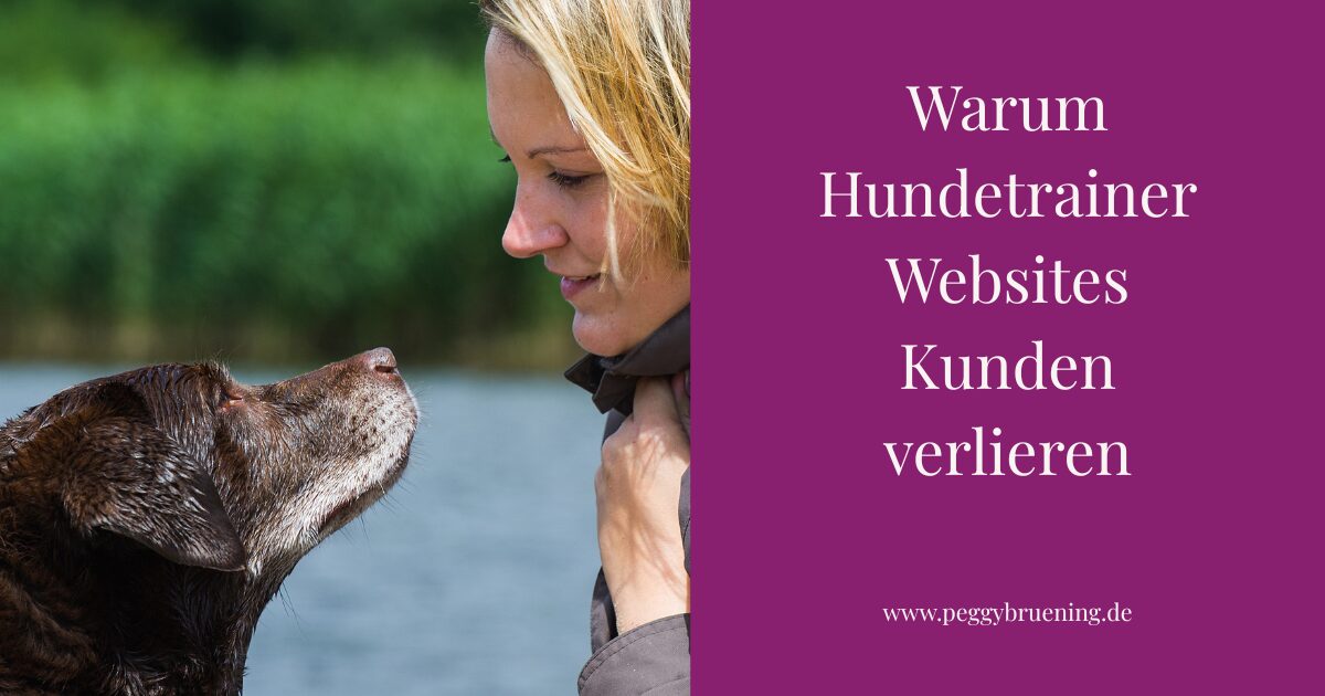 Blogbeitrag Foto Hundetrainer Websites